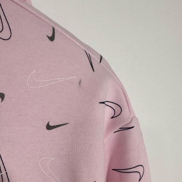 Girls Pink Nike Hoodie Sweatshirt Sz L 10-12 - Picture 9 of 9